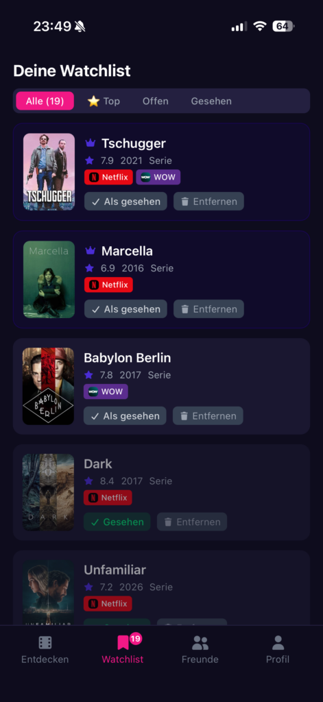WatchTwin Screen 2