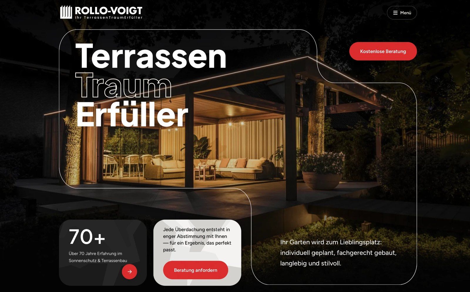 Rollo Voigt: Startseite vor und nach dem Relaunch: Nachher