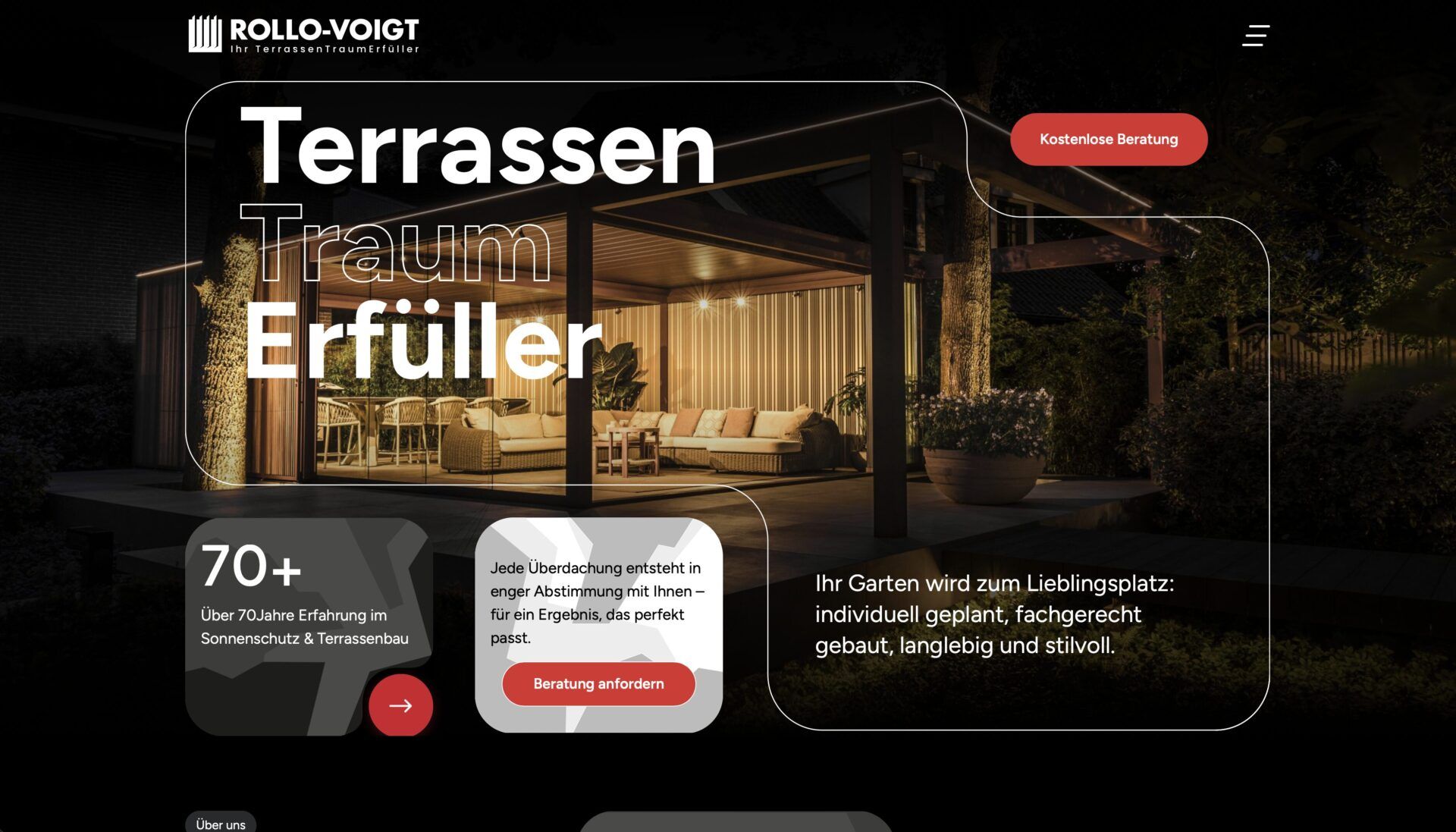 Website Rollo Voigt — Mockup